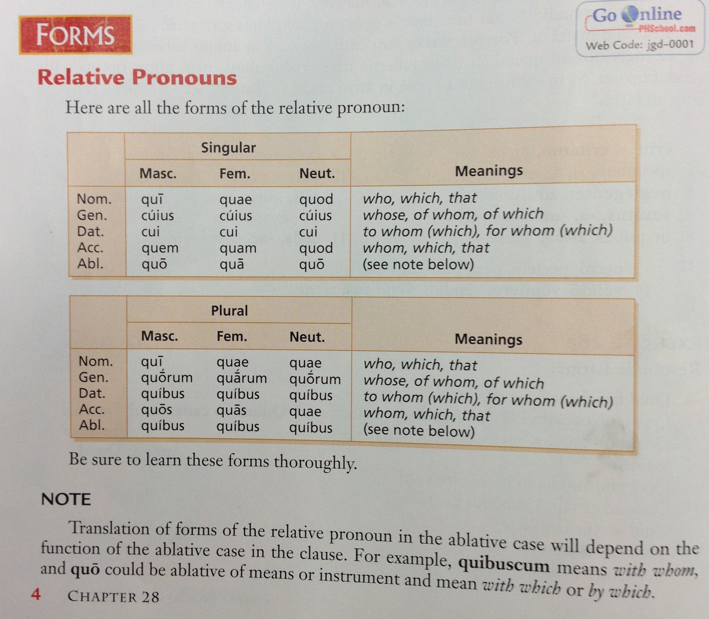 Pronoun Latin 83